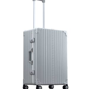 Aleon Aluminiums Kuffert Med Suiter Sølv - Mellem - 67 cm.