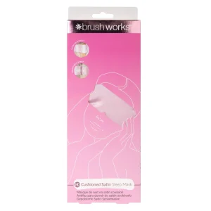 Brushworks Cushioned Satin Sleep Mask