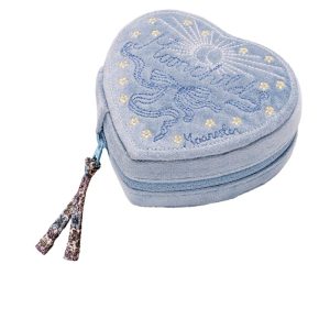 Maanesten - Smykkeskrin - Heart Jewelry Box - Sky blue