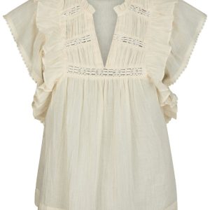 Neo Noir - Top - Jayla S Voile Top - Light Yellow