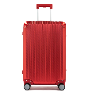 NORDICCASE KLASSISK ALUMINIUM KUFFERT RØD | Størrelse: Carry-On (55 x