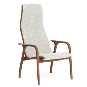 Swedese Lamino - Valnød - Off-White Fåreskind - Valnød Naturlak