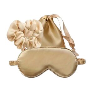Beauty - Sleep Kit Sovemaske & Scrunchie Gold