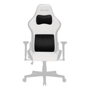 DUTZO Lænde- og nakkepude sæt til gamingstole - Sort - Memory foam