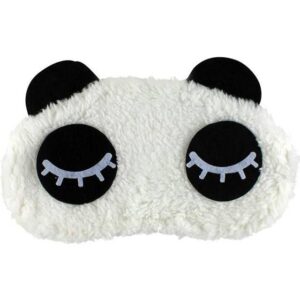 Northix Eyes Closed Panda Schlafmaske Schwarz