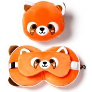 Puckator Panda Pomarańczowa Pluszowy Podszuka Opaska Na Oczy Nakkepude Rød, Orange
