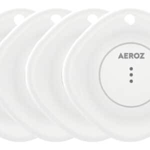 Aeroz Tag-1000 Tag til Kuffert og Nøgler - Apple Find, Hvid - 4 stk