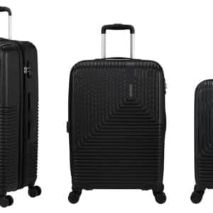 American Tourister Niteline Kuffertsæt - 3 Dele - Midnats Sort
