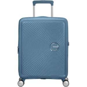 American Tourister Soundbox Spinner Expandable 55cm - Stone Blue