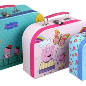Barbo Toys Gurli Gris 3-delt Kuffertsæt - Flerfarvet