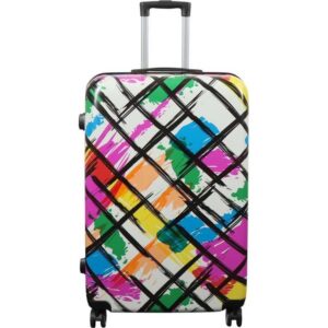 Borg Living Hardcase Kuffert Med Motiv Kryds Mønster