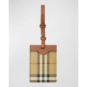 Burberry Dame Beige ONE SIZE Læder Bagagemærke