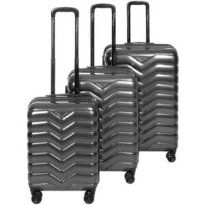 Cavalet Smygehuk Kuffertsæt - Kabine 38L, Medium 63-73L, Large 100-113L, Grafitgrå - 3 stk.