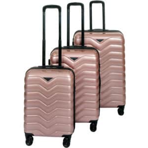 Cavalet Smygehuk Kuffertsæt - Kabine 38L, Medium 63-73L, Large 100-113L, Rosa - 3 stk.