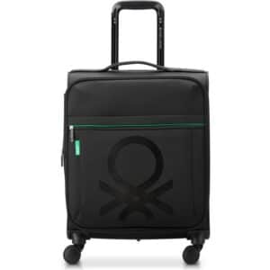 Delsey x Colors Benetton Color Block 4-wheeled Cabin Trolley 55 cm Black