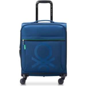Delsey x Colors Benetton Color Block 4-wheeled Cabin Trolley 55 cm Navy