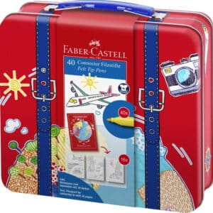 Faber-Castell Fibertip Tuscher i Rejsekuffert - 3+år - 40 Farver