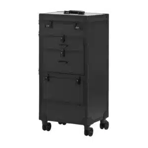 Gabbiano mobil barbertaske med hjul V21 SORT