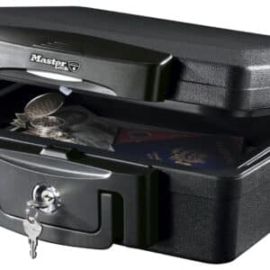 Master Lock H0100 Sikkerhedskuffert - Vand- og Brandsikker, 156x362x330mm - Sort