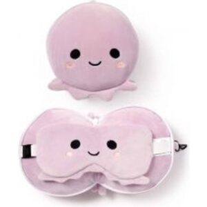 Puckator Octopus Plush Pillow & Eye Mask Nakkepude Nakkepude Lilla