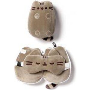 Pusheen Relaxeazzz Pusheen Cat Shaped Travel Pillow & Eye Mask Nakkepude Nakkepude Grå
