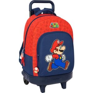Super Mario Compact Trolley Kuffert 33L Trick - Mørkeblå/Rød