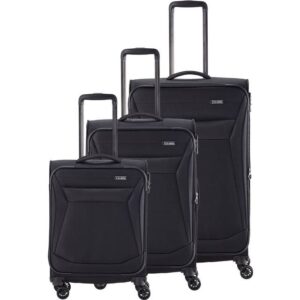 Travelite Chios Suitcase Set 4 Wheels Black