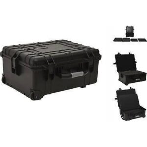 vidaXL Flightcase Med Hjul 58x45x27 cm PP Sort
