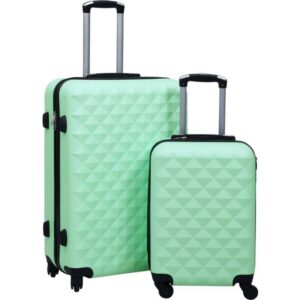 vidaXL Hardcase Suitcase 2 stk. - Mint