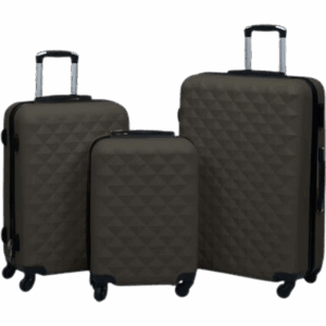 vidaXL Hardcase Suitcase 3 stk. - Anthracite