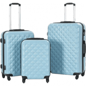 vidaXL Hardcase Suitcase 3 stk. - Blue