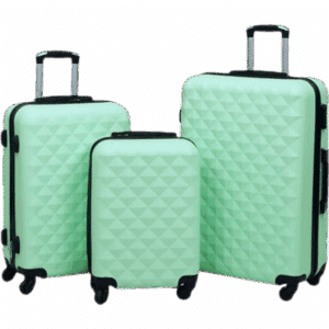 vidaXL Hardcase Suitcase 3 stk. - Mint