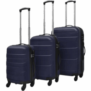 vidaXL Hardcase Trolley 3 stk. - Blue