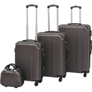 vidaXL Hardcase Trolley 4 stk. - Anthracite