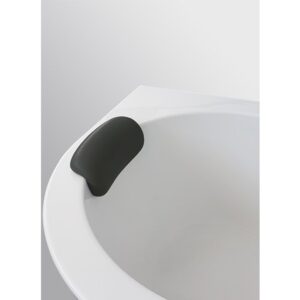 Strømberg nakkepude, til buet badekar, sort