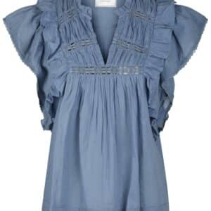 Neo Noir - Top - Jayla S Voile Top - Smoke Blue