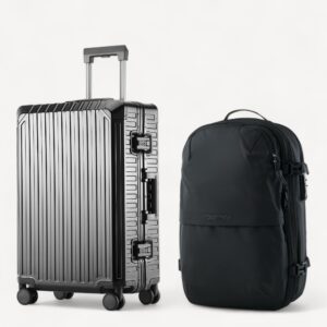 Signatur Bundle Vacuum Rygsæk + Alu Kabinekuffert - Sort / Sort