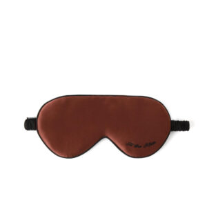 To The Moon sovemaske - Brown w. black embroidery