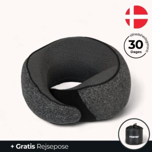 Memory Foam Nakkepude - Mørkegrå