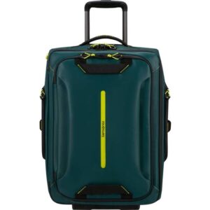Samsonite Ecodiver Wheeled Duffel Backpack 55cm - Dark Teal/Lime