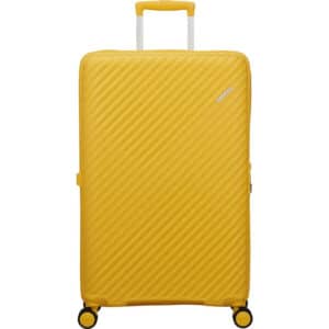 American Tourister Diablast Large Kuffert - 78x49x31cm, 98-111L, 4 Dobbelthjul - Gul