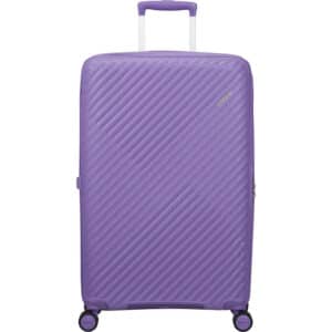 American Tourister Diablast Large Kuffert - 78x49x31cm, 98-111L, 4 Dobbelthjul - Lilla