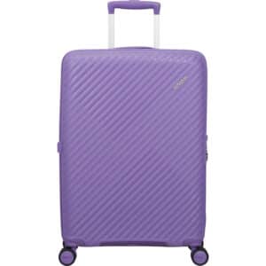 American Tourister Diablast Medium Kuffert - 68x47x31cm, 81-91L, 4 Dobbelthjul - Lilla
