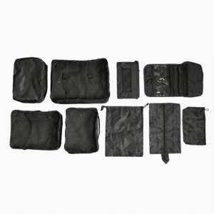 Rejsesæt (9 stk.) - flere varianter Sort - Sort - 40cm x 15cm x 60cm - Ellinor